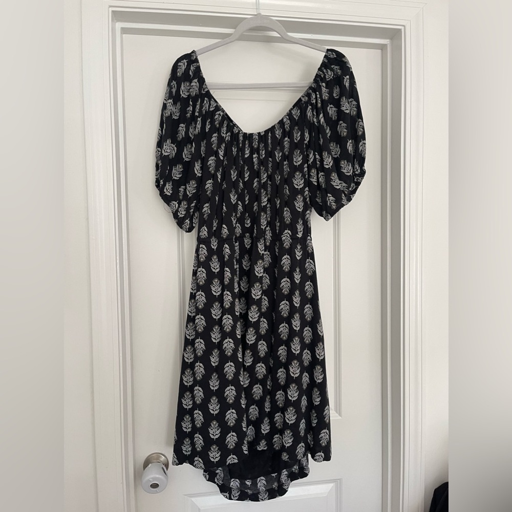 Tie Back Balloon Sleeve Dress XXL